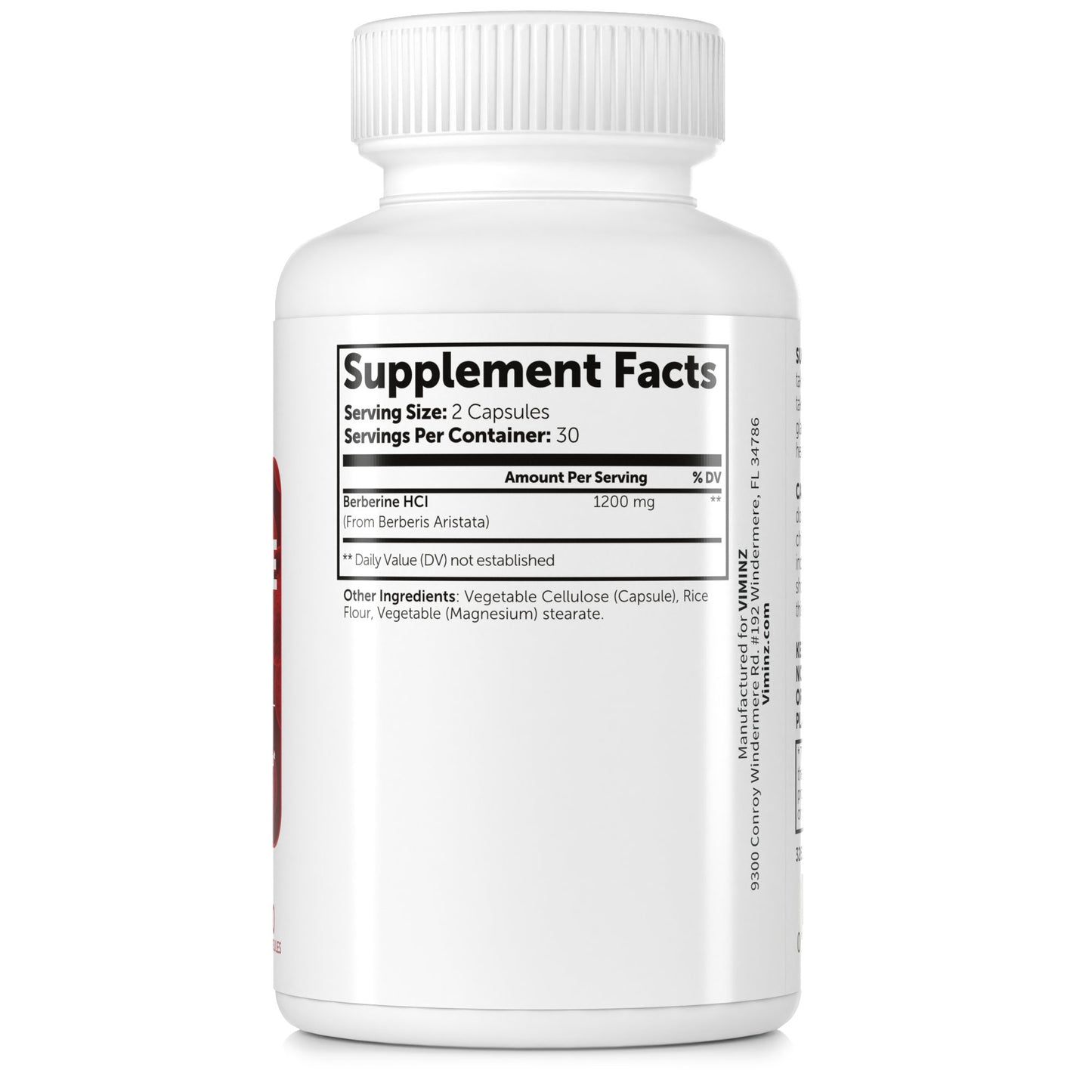 BERBERINA - 1200 mg - Apoya el metabolismo de la glucosa* - 60 cápsulas