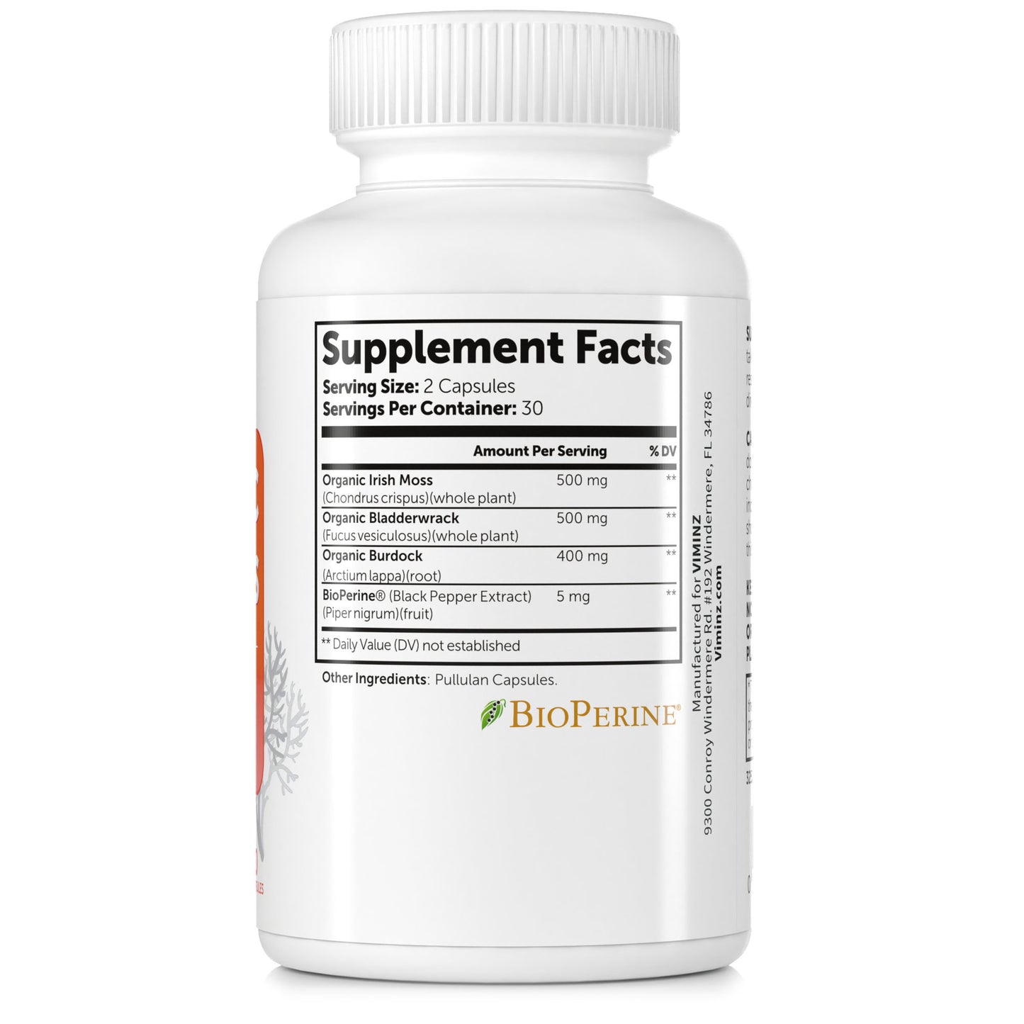 ORGANIC SEA MOSS - Supports Immunity and Detoxification* - 60 Capsules