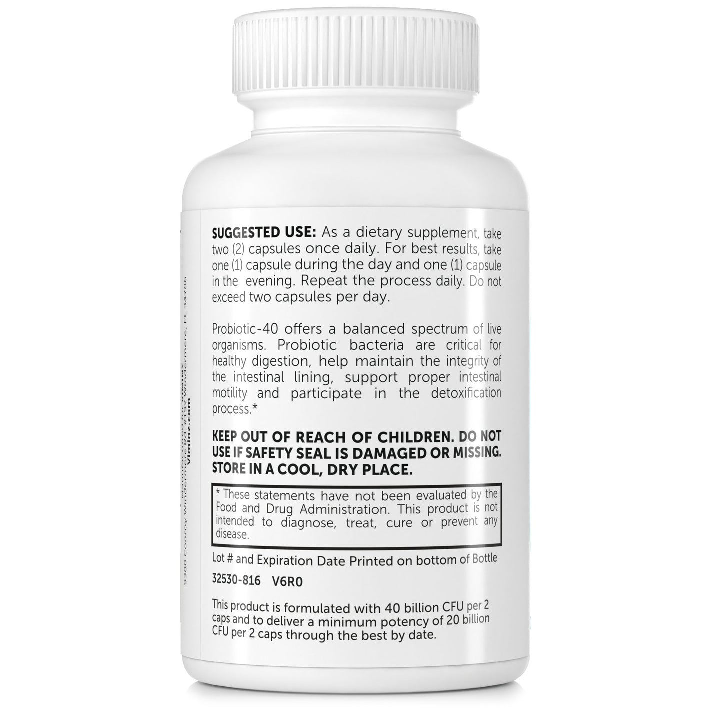 PROBIOTICS PLUS - Healthy Digestive System, Strong Immunity* - 60 Capsules