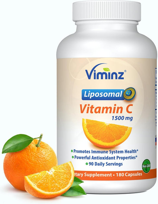 Viminz Vital-C Liposomal Vitamin C – 1500mg – 180 Veggie Caps