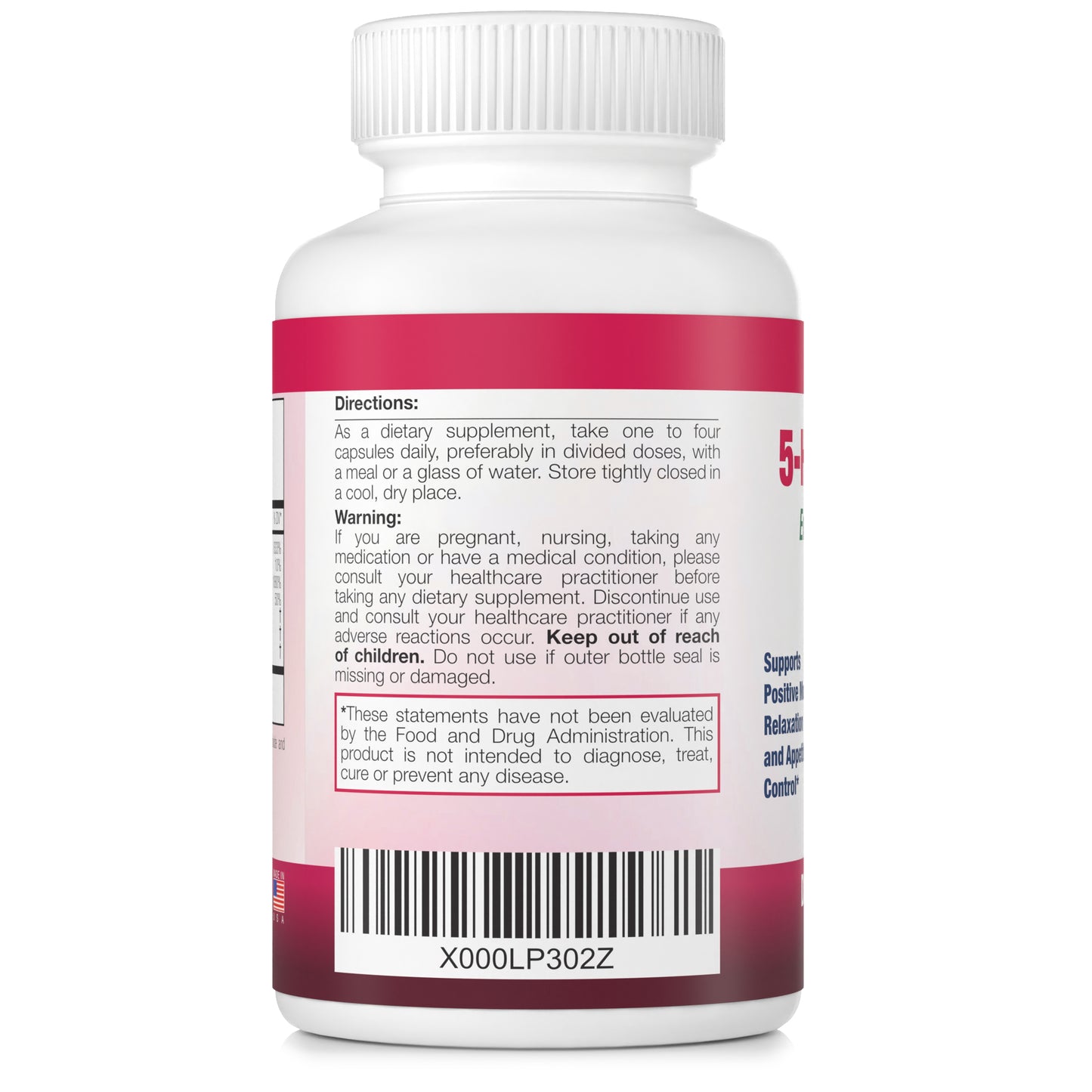 5-HTP SUPREME – Für positive Stimmung, Entspannung und Appetitkontrolle (mit 5-HTP, L-Tyrosin, L-Lysin, Vitamin B6, Folat (Folsäure), Vitamin C (Ascorbinsäure), Calcium) 90 Kapseln