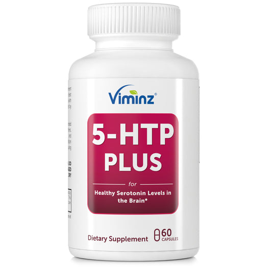 5-HTP PLUS - Gesunder Serotoninspiegel im Gehirn - 60 Kapseln