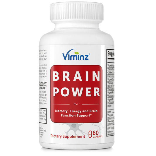 BRAIN POWER pour le soutien de la mémoire, de l'énergie et des fonctions cérébrales* - 60 capsules