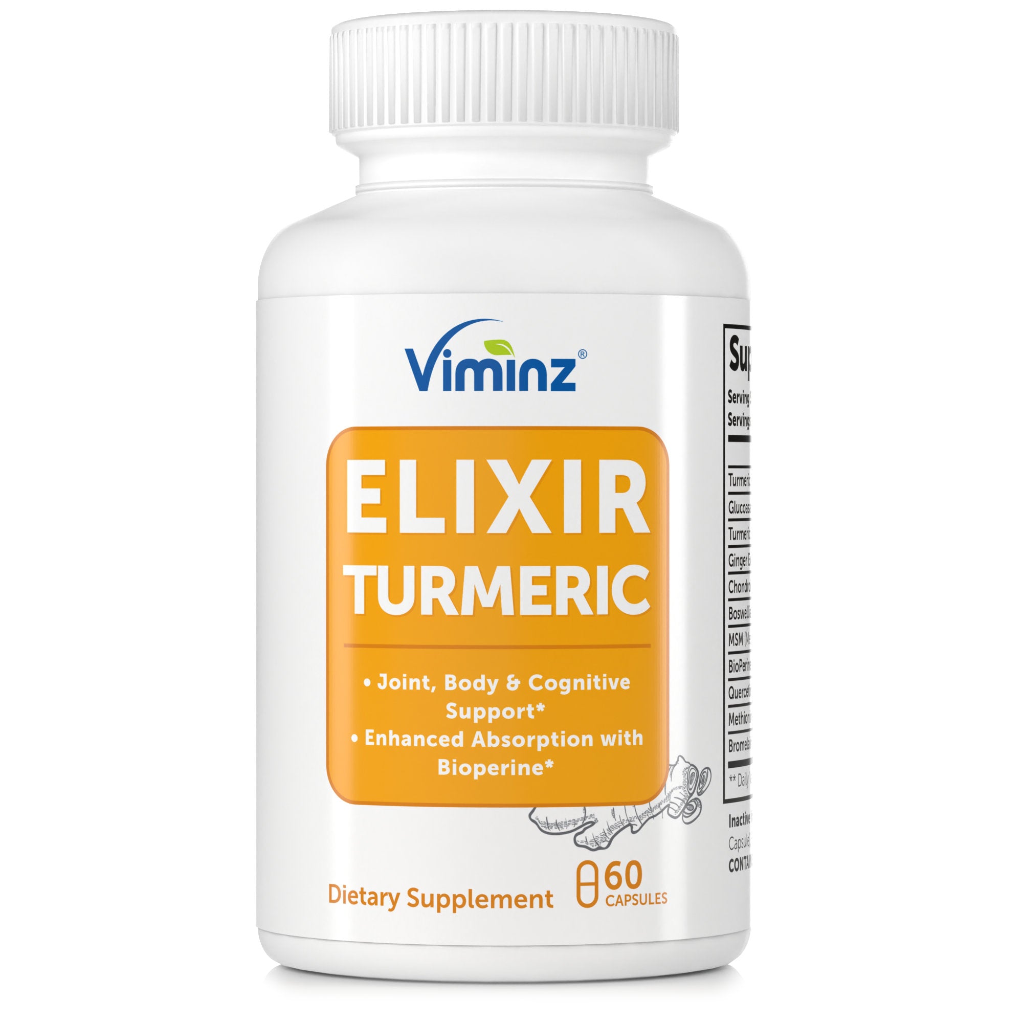 ELIXIR TURMERIC - Strongly Anti-Inflamatory Formula* - 60 Capsules ...