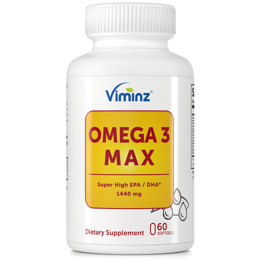 OMEGA 3 MAX -1440 mg EPA/DHA - Super High EPA/DHA - für ein gesundes Herz* - 60 Kapseln