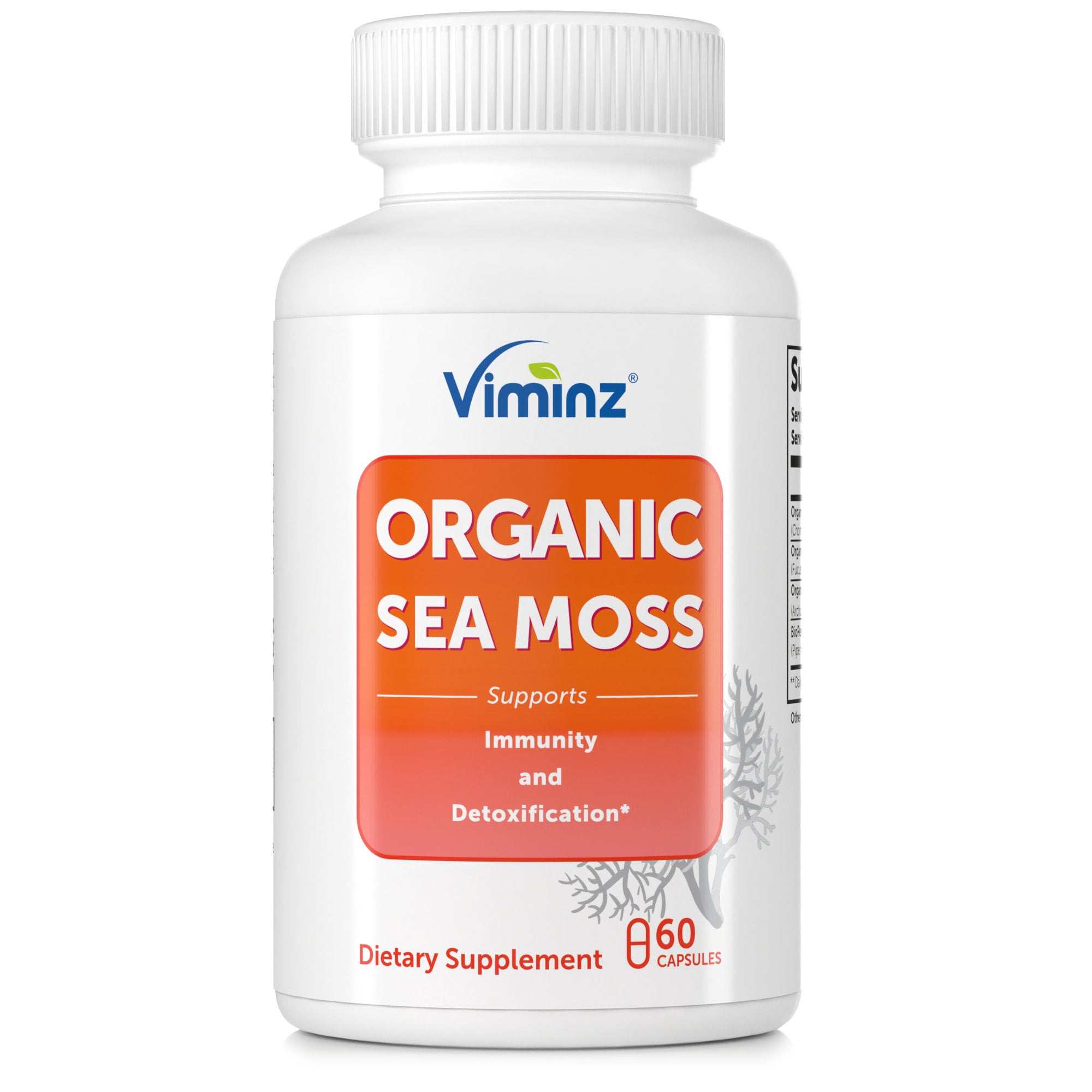 Organic Sea Moss - Supports Immunity And Detoxification* - 60 Capsules 