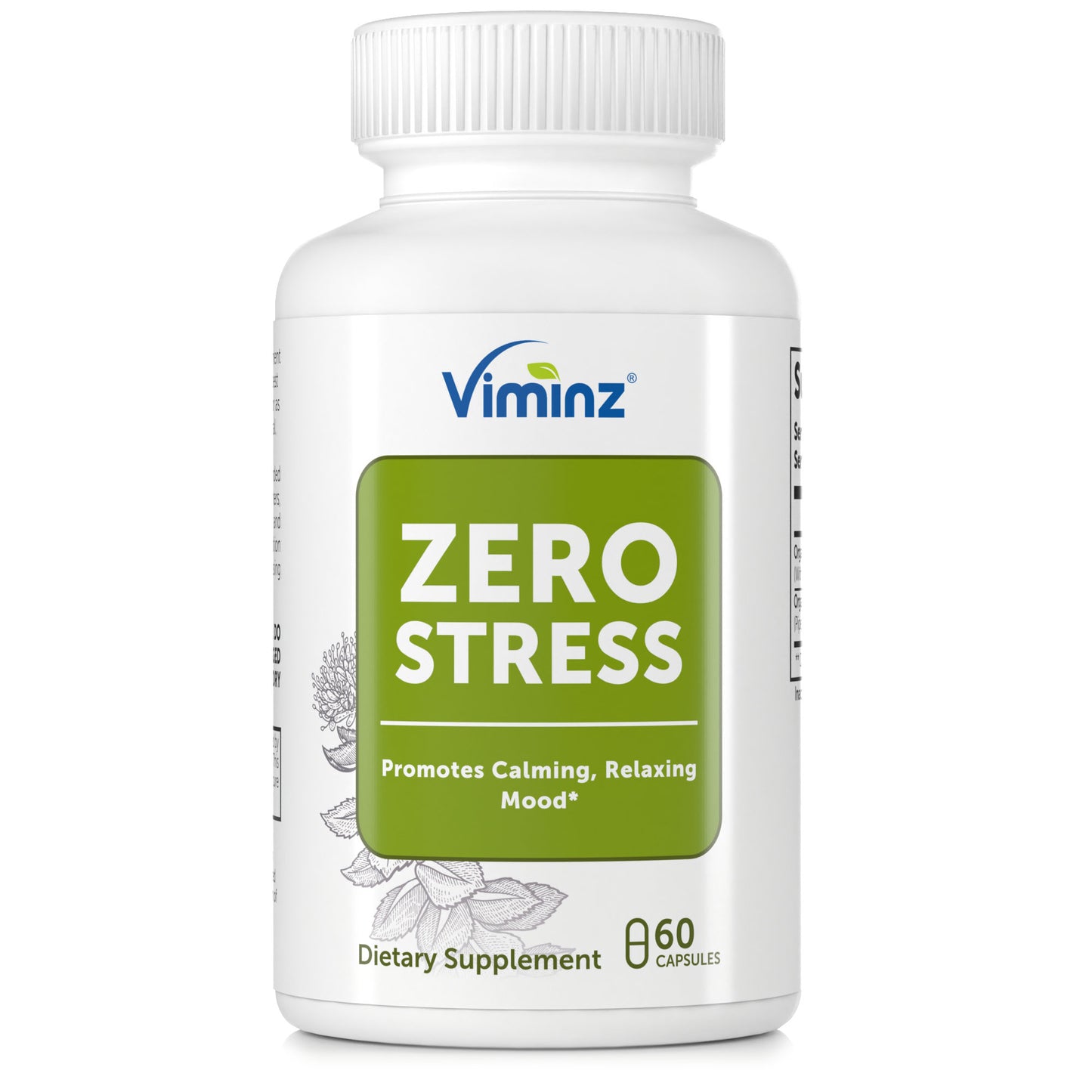 ZERO STRESS - Promueve un estado de ánimo calmante y relajante* - 60 cápsulas